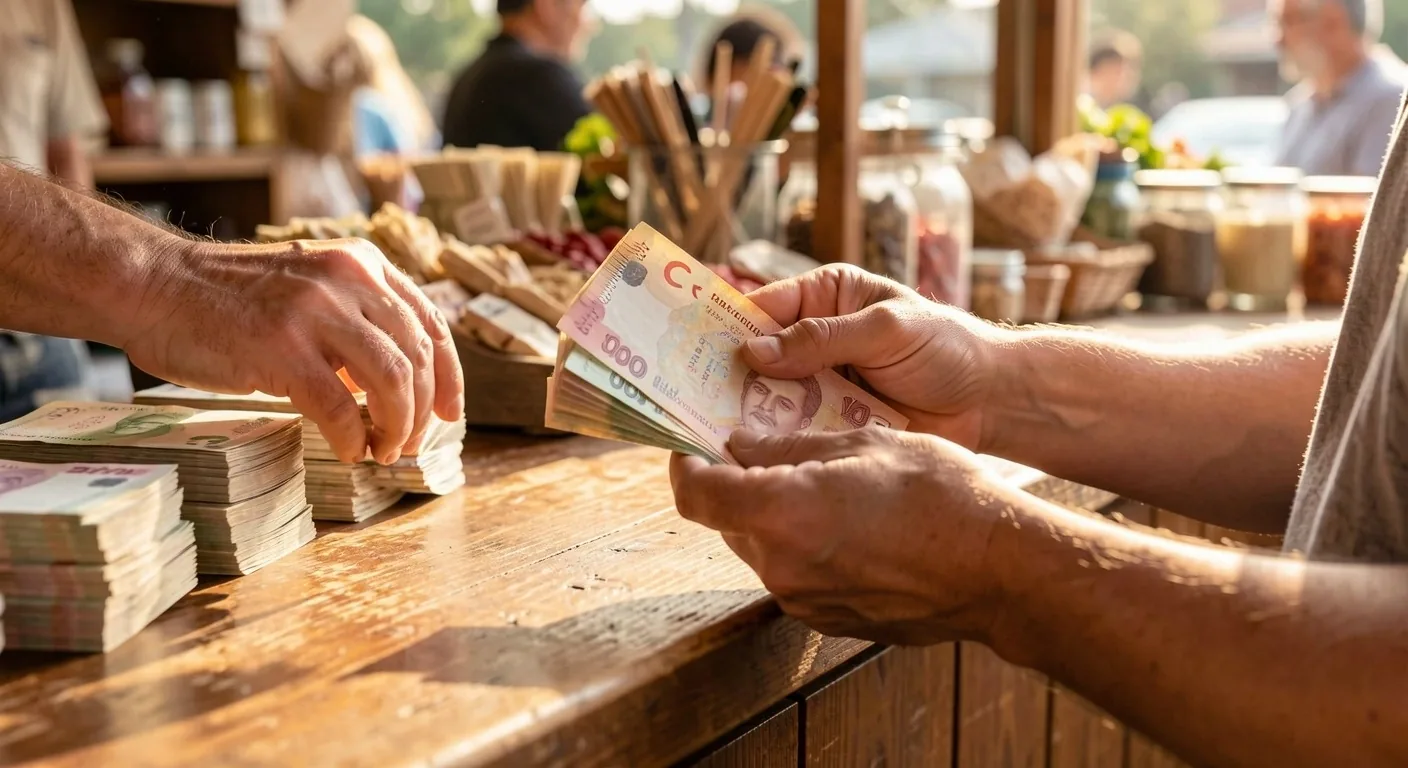 Elde tutulan Türk lirası banknotlar